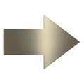 3d Gold Arrow