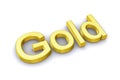 3d gold text