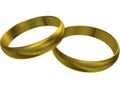 3d gold wedding rings