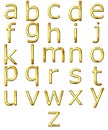 3D Golden Alphabet