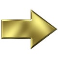 3D Golden Arrow