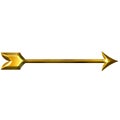 3D Golden Arrow