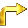 3D Golden Arrow