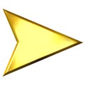 3D Golden Arrow