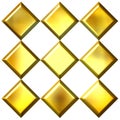 3D Golden Diamonds