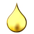 3D Golden Drop Royalty Free Stock Photo