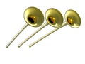 3D golden fanfare