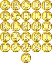 3D Golden Framed Alphabet