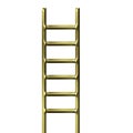3D Golden Ladder Royalty Free Stock Photo
