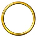 3D Golden Ring Royalty Free Stock Photo