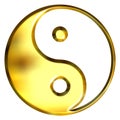 3D Golden Tao Symbol