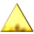 3D Golden Triangle Royalty Free Stock Photo