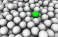 3D green ball