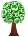 3D green tree Royalty Free Stock Photo