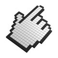 3d hand pixel icon