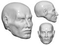 3D Head of man Royalty Free Stock Photo