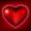 3D Heart Burst Background. EPS 8 Royalty Free Stock Photo