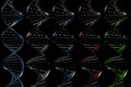 3D Helix with binary code
