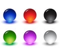 3D high quality sphere set Royalty Free Stock Photo