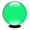 3d Holiday Green Sphere