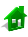 3D house symbol