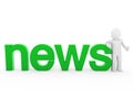 3d human news read green