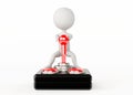 3d humanoid character classic joystick