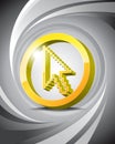 3D Icon Cursor Royalty Free Stock Photo