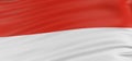 3D Indonesian flag