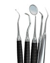 3d Isolated dentist tools 1 on white