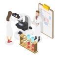 3D Isometric Flat Vector Illustration of Veterinarian Clinic. Item 3