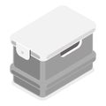 3D Isometric Flat Vector Set of Portable Refrigerators. Item 6