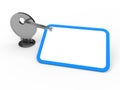 3d key attached blue