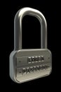 3d lock password. Objects over black