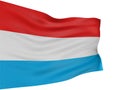 3D Luxembourg flag
