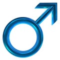 3D male symbol