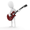 3d man guitar player music star Royalty Free Stock Photo