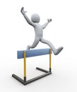 3d man hurdle jump