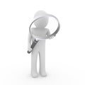 3d man search magnifying glass