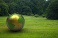 3d metal globe Royalty Free Stock Photo