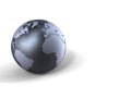 3d metal globe Royalty Free Stock Photo