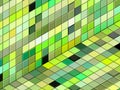 3d mixed green tiled wall floor pavement Royalty Free Stock Photo