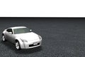 3d Model of Car on Road