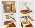 3d model Stairway Royalty Free Stock Photo