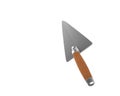 3D new construction trowel used as pointer Royalty Free Stock Photo