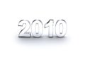 3d new year 2010 Royalty Free Stock Photo
