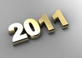 3d new year 2011 Royalty Free Stock Photo