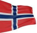 3D Norwegian flag