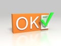 3d OK sign