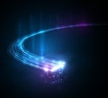 3D Optical Fibers Vector Illustration